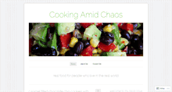 Desktop Screenshot of cookingamidchaos.com