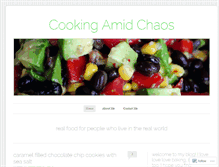 Tablet Screenshot of cookingamidchaos.com